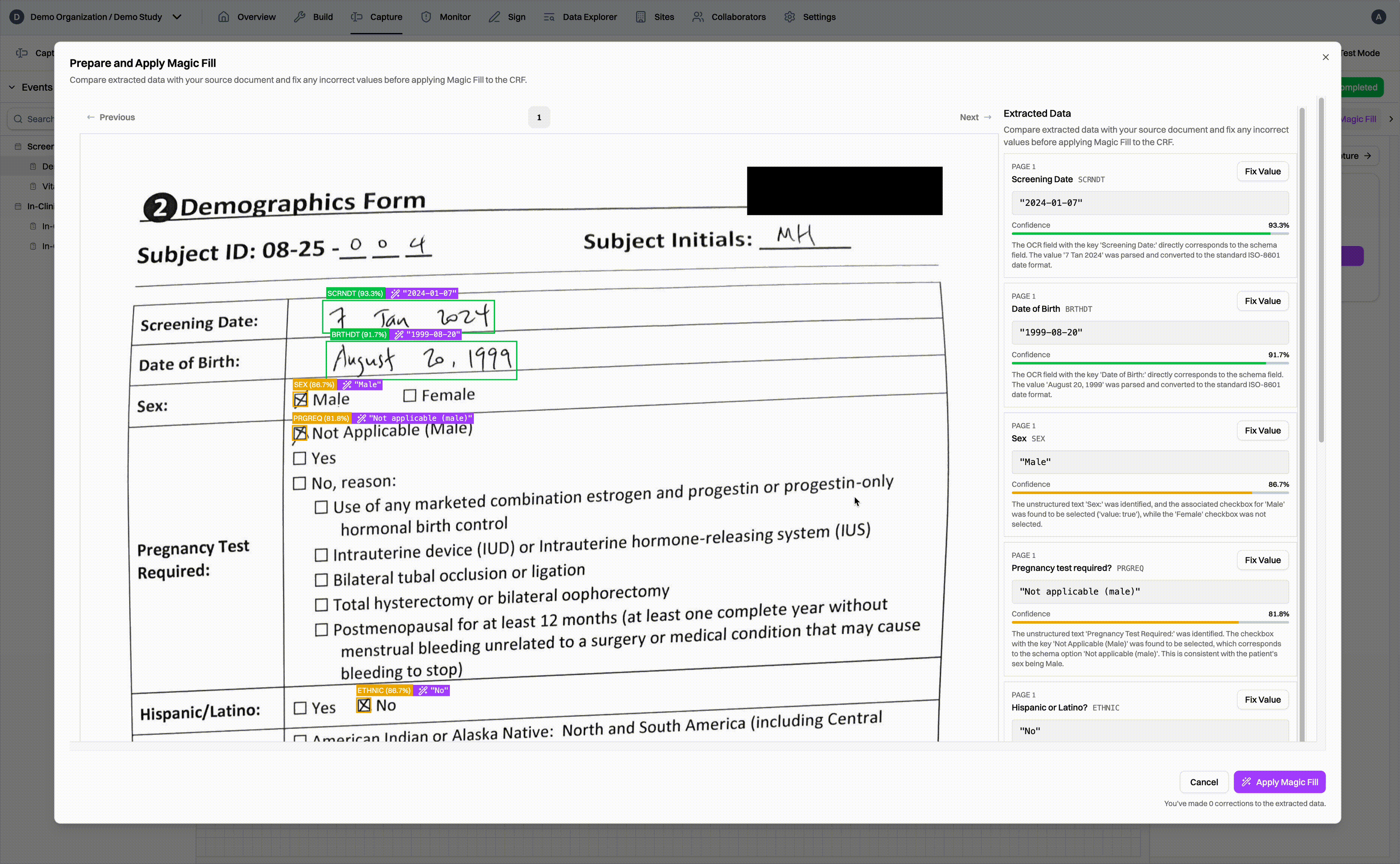 Magic Capture confetti